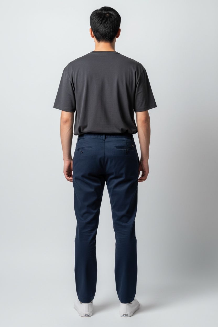 JOGGER KUMAŞ PANTOLON - LACİVERT