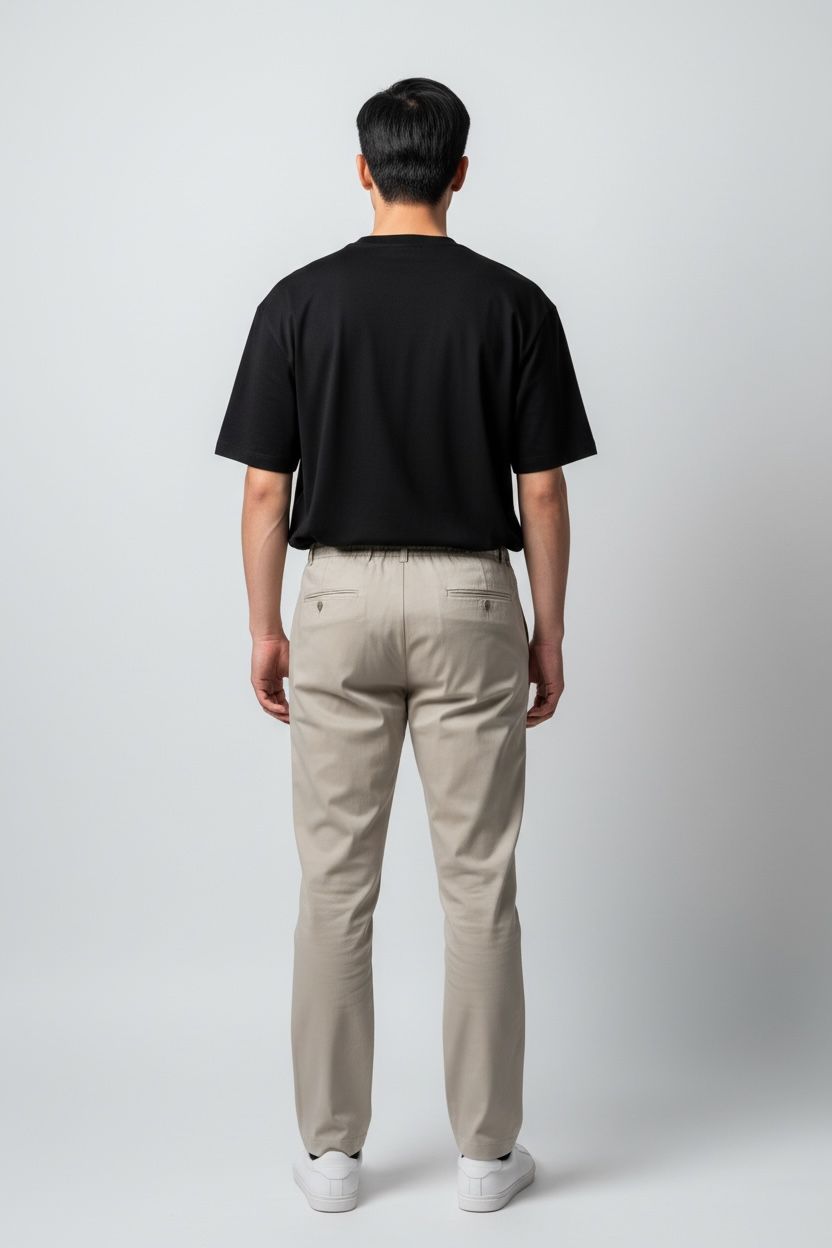 JOGGER KUMAŞ PANTOLON - BEJ