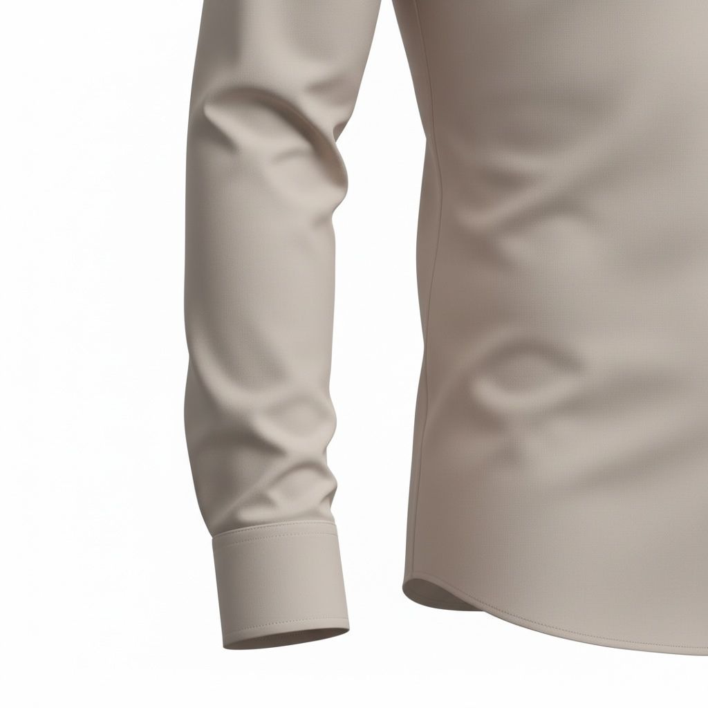 BEJ PAMUK SATEN GÖMLEK