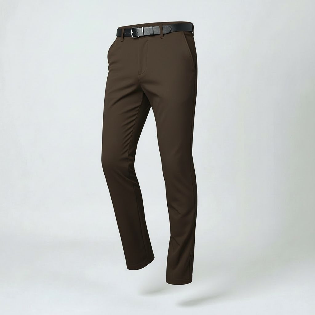 SLİMFİT KUMAŞ PANTOLON - KAHVE