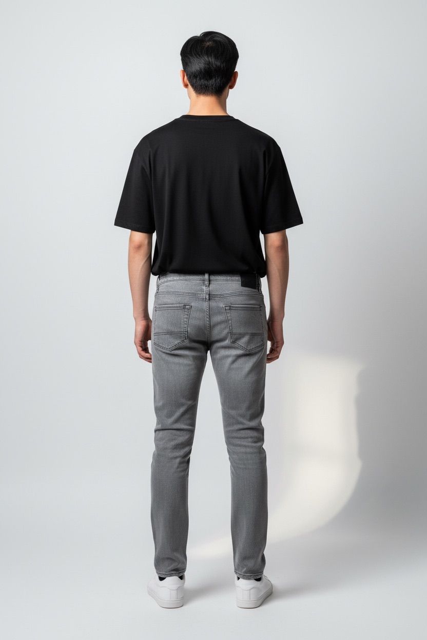 JEANS KOT PANTOLON - GRİ