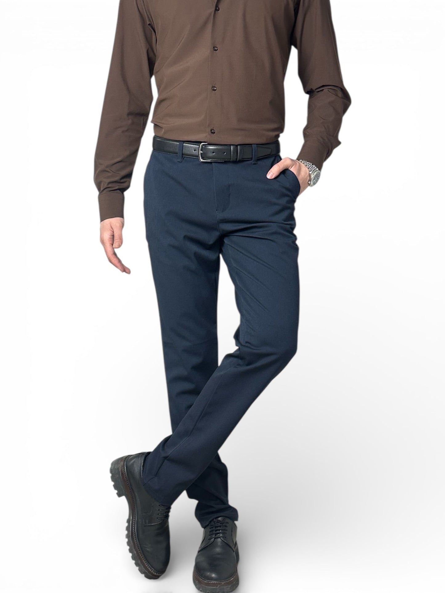 SLİMFİT KUMAŞ PANTOLON - LACİVERT