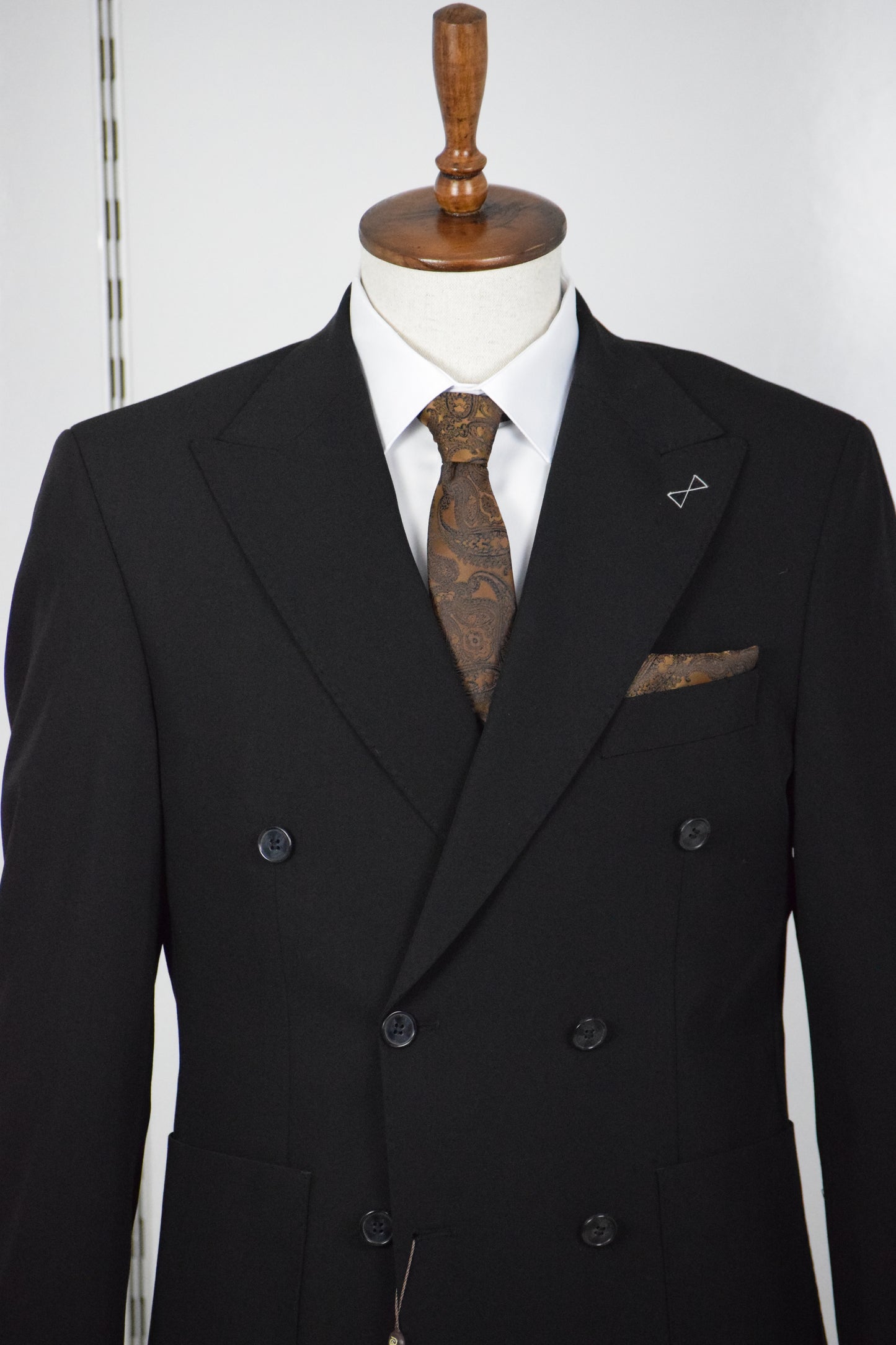 DÜZ KRUVAZE TAKIM ELBİSE - SİYAH