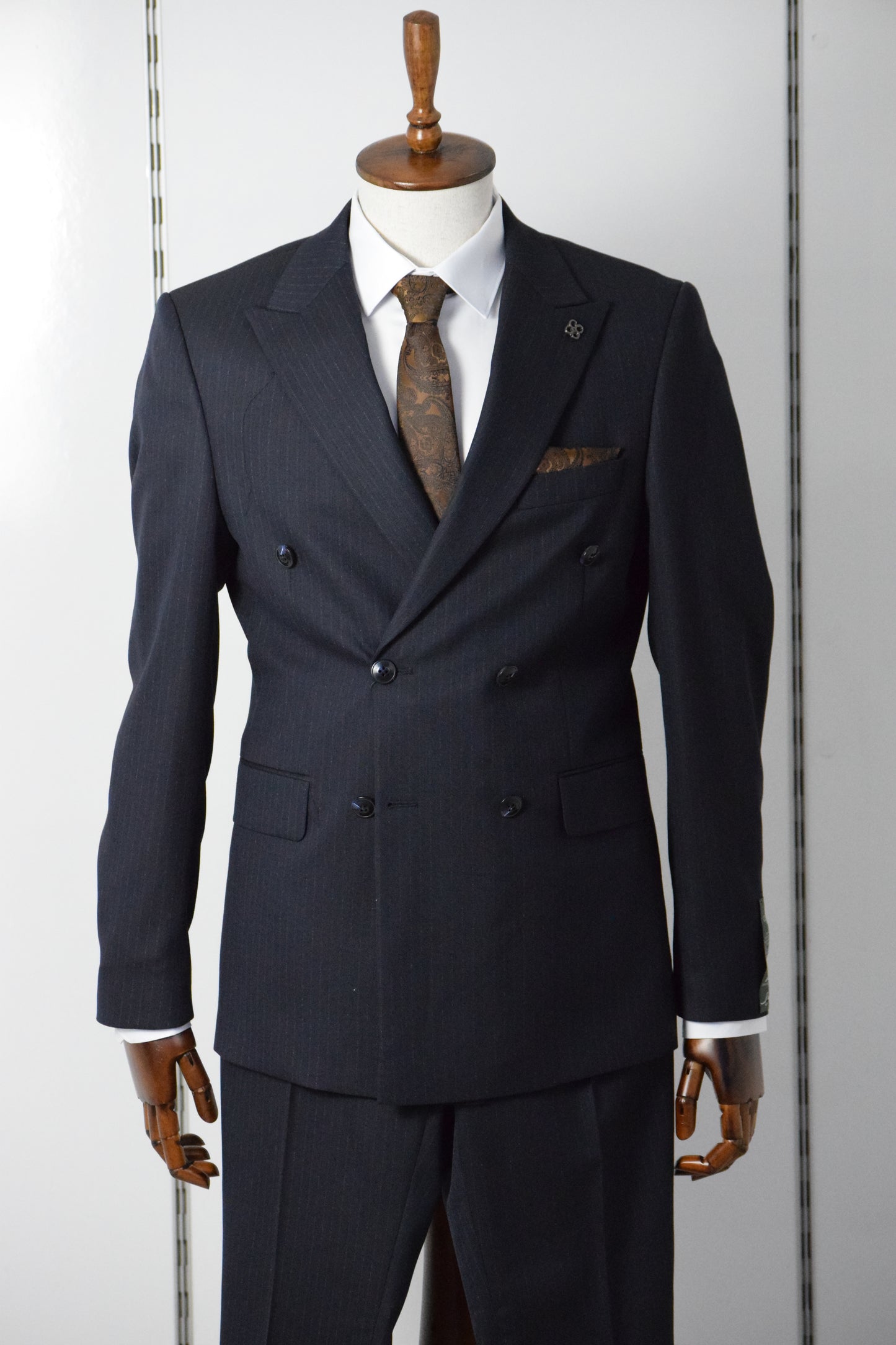 DÜZ KRUVAZE TAKIM ELBİSE - LACİVERT