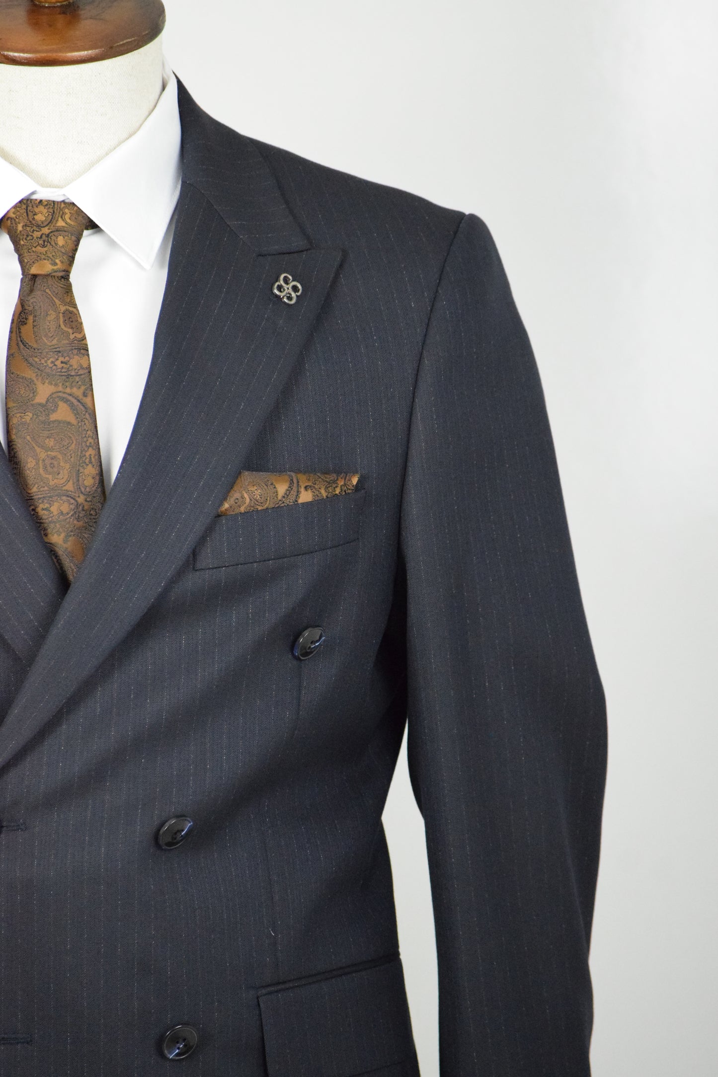 DÜZ KRUVAZE TAKIM ELBİSE - LACİVERT