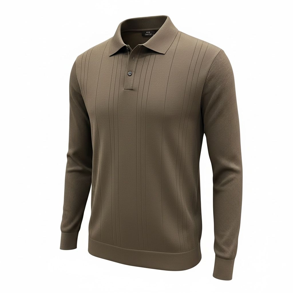 POLO YAKA TRİKO - KAHVE