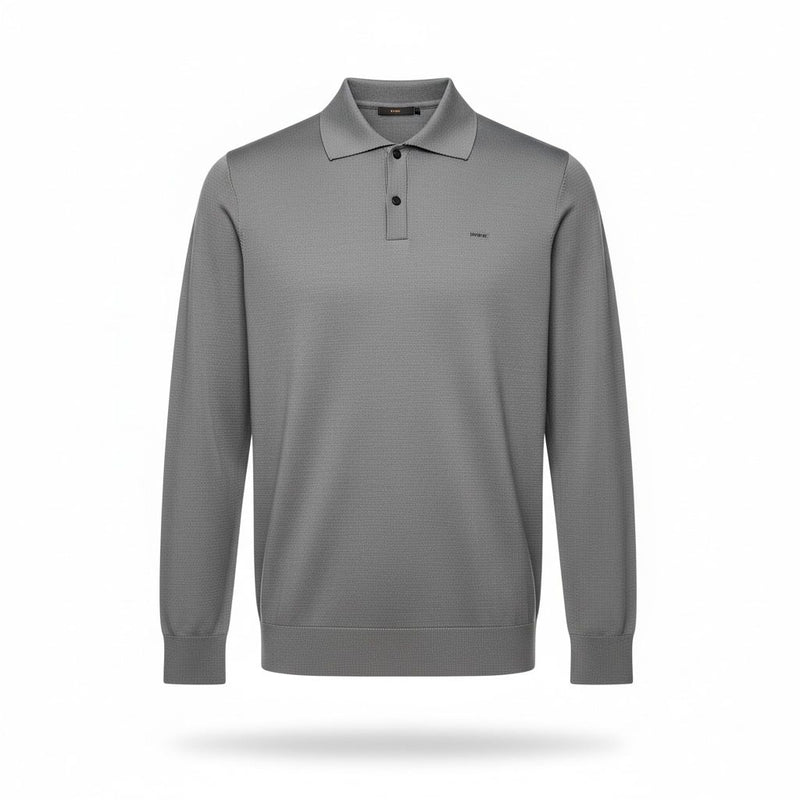 DÜĞMELİ POLO YAKA TRİKO - GRİ