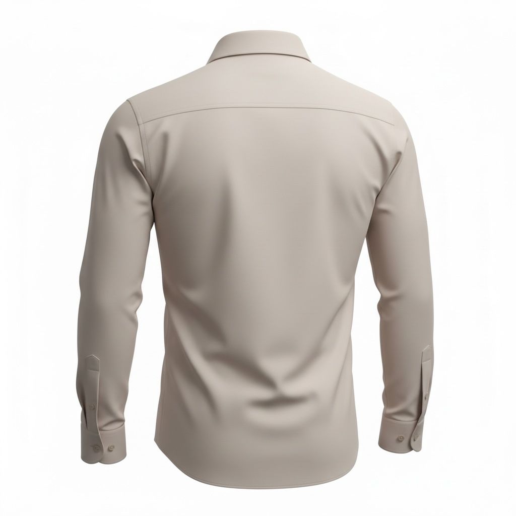 BEJ PAMUK SATEN GÖMLEK