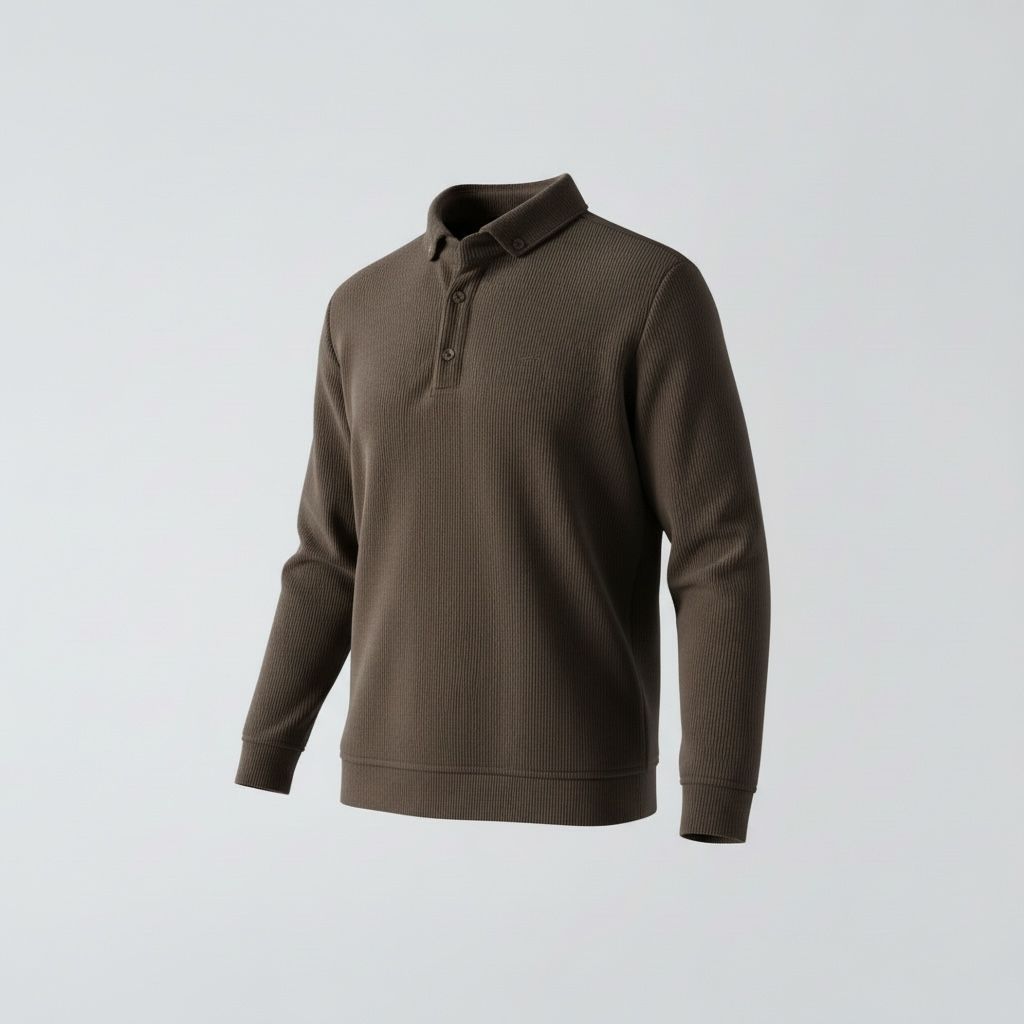 POLO YAKA TRİKO - KAHVE