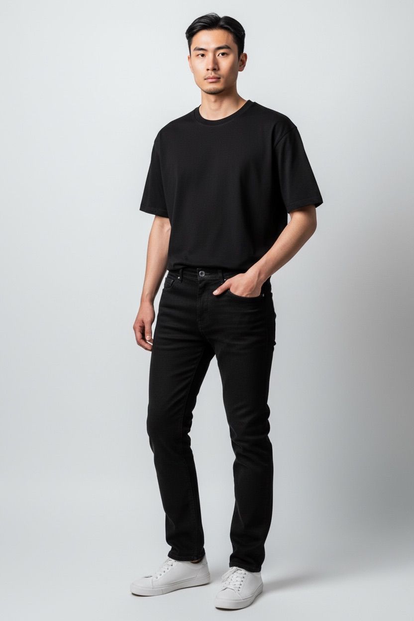 JEANS KOT PANTOLON - SİYAH
