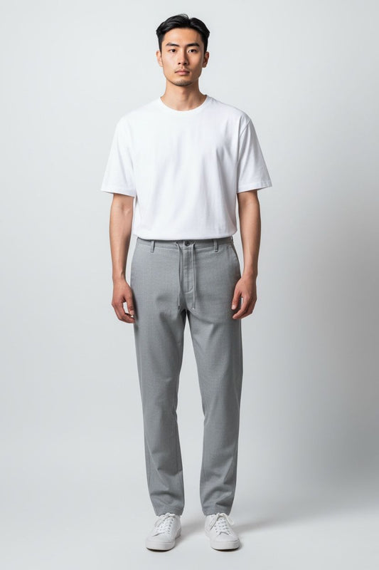 JOGGER KUMAŞ PANTOLON - GRİ