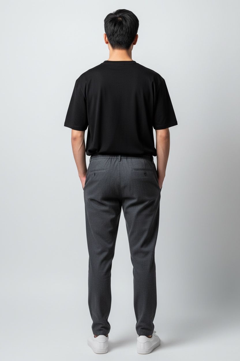 JOGGER KUMAŞ PANTOLON - ANTRASİT