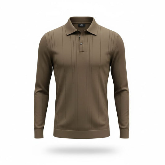 POLO YAKA TRİKO - KAHVE