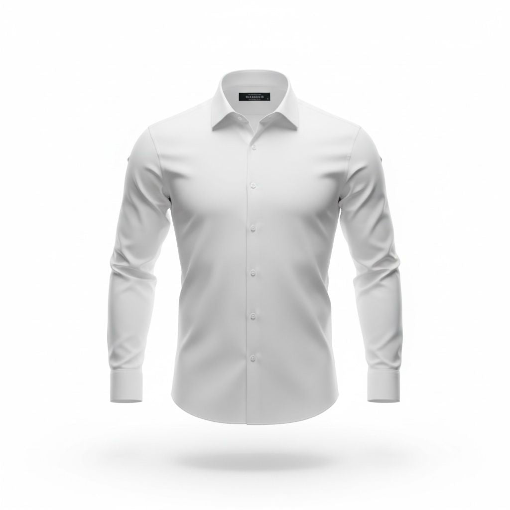 BEYAZ PAMUK SATEN GÖMLEK