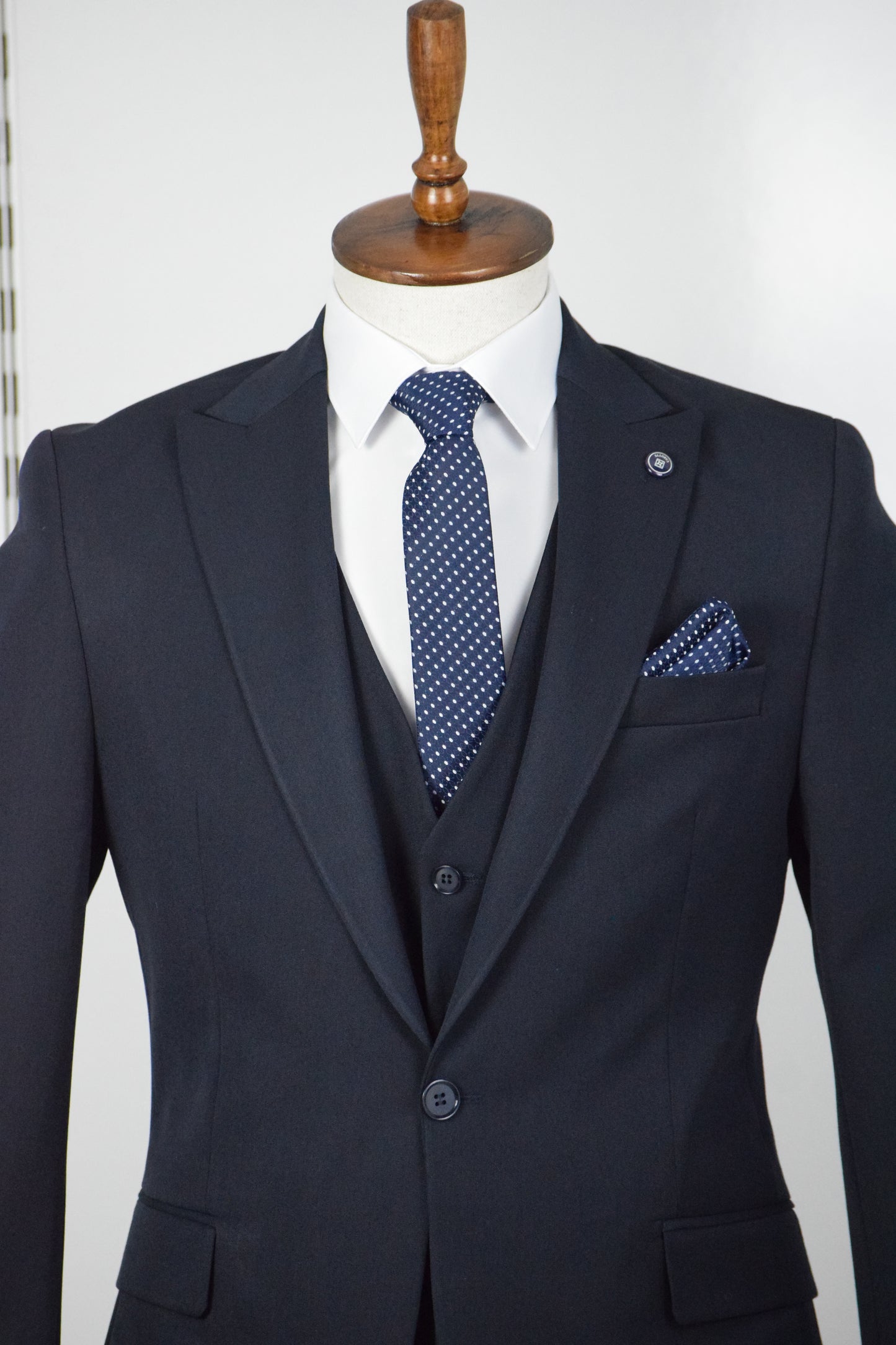 DÜZ YELEKLİ TAKIM - LACİVERT