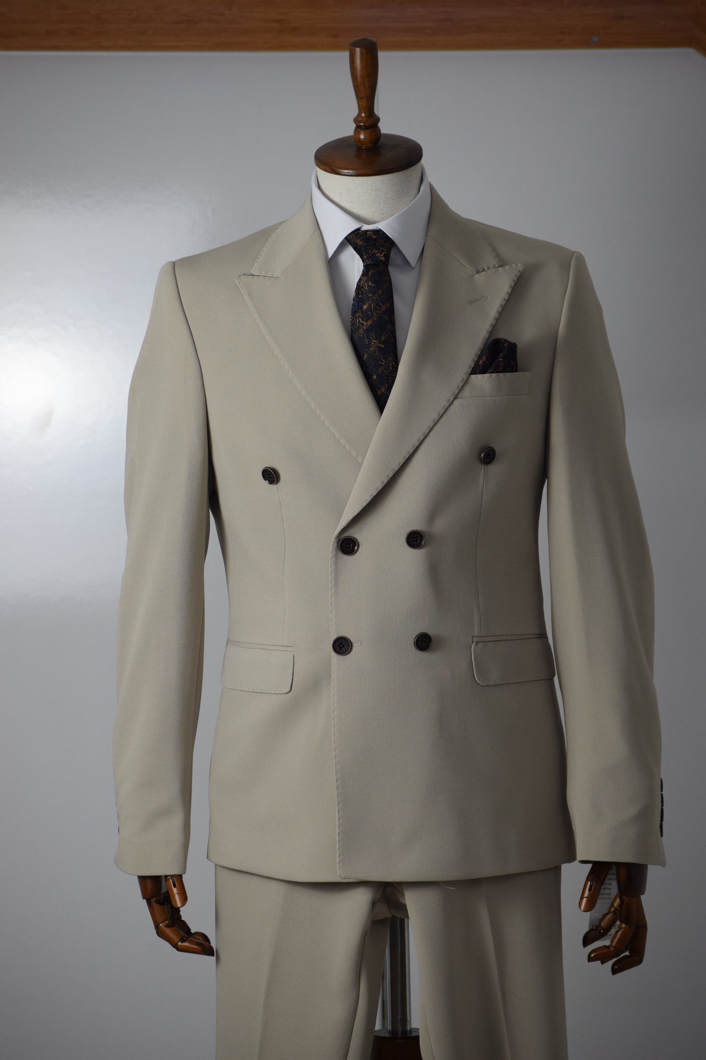 KRUVAZE TAKIM ELBİSE - BEJ