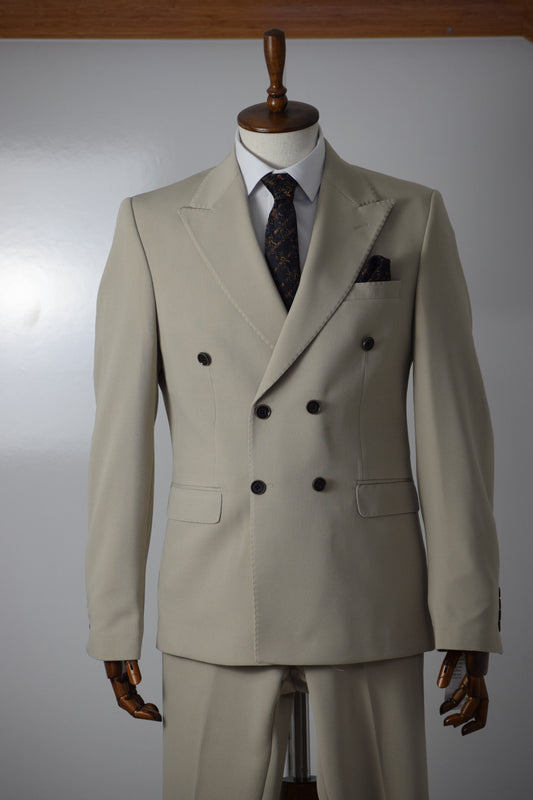 KRUVAZE TAKIM ELBİSE - BEJ