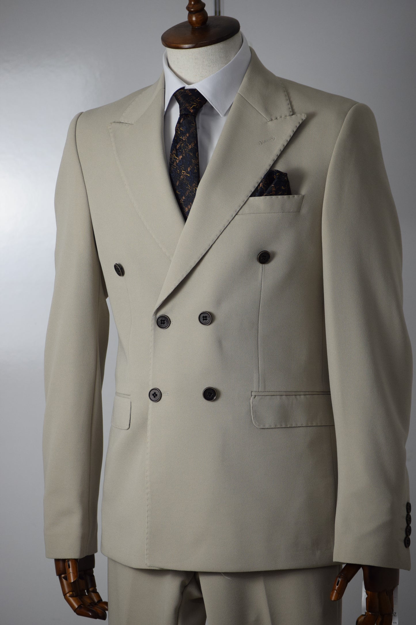 KRUVAZE TAKIM ELBİSE - BEJ