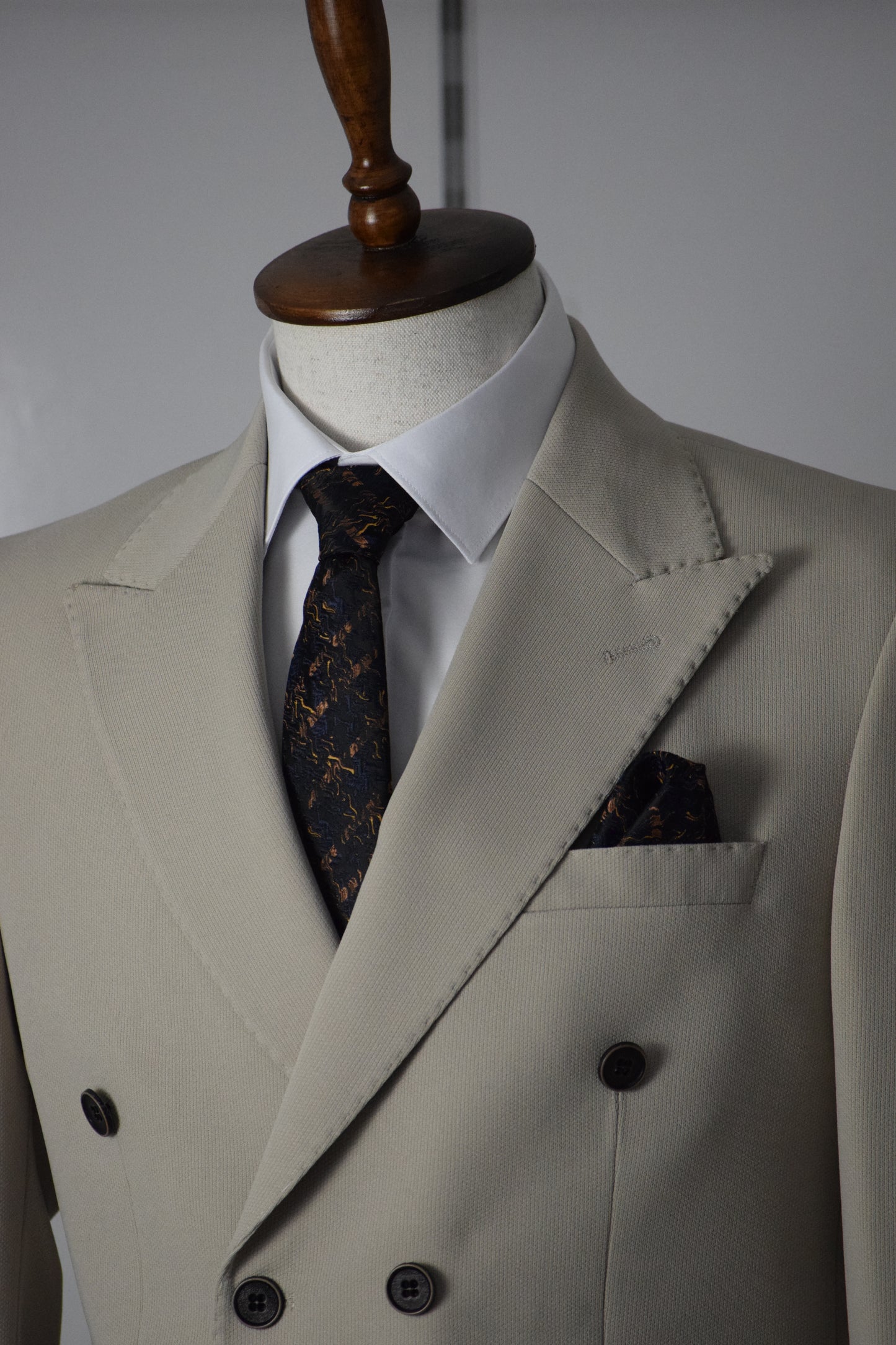 KRUVAZE TAKIM ELBİSE - BEJ