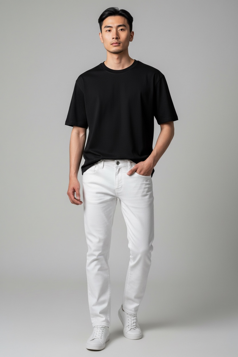 JEANS KOT PANTOLON - BEYAZ