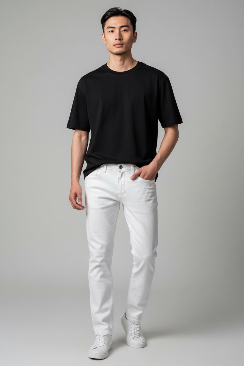 JEANS KOT PANTOLON - BEYAZ