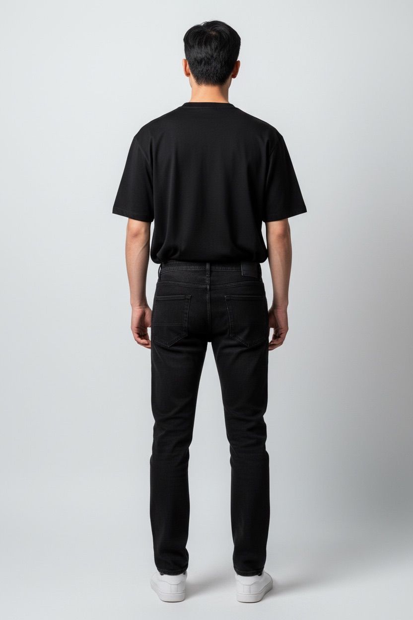 JEANS KOT PANTOLON - SİYAH