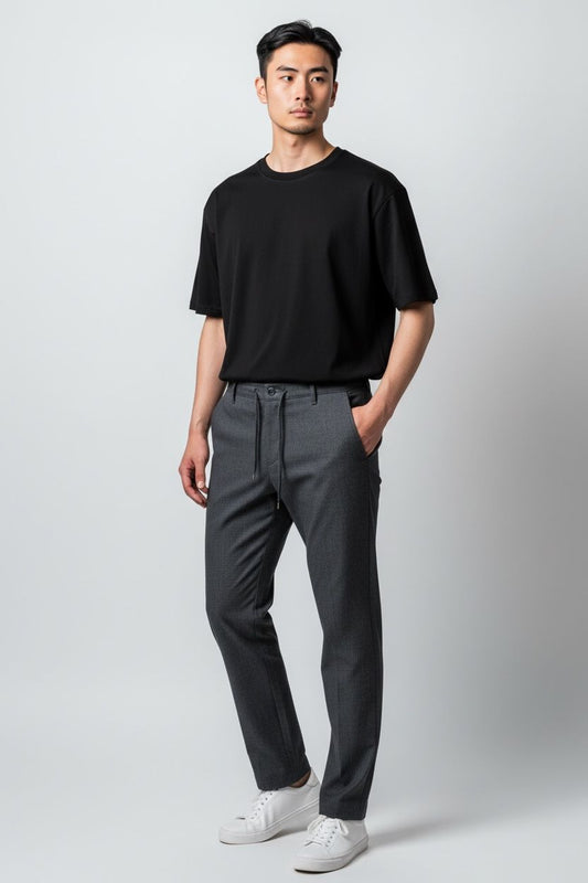 JOGGER KUMAŞ PANTOLON - ANTRASİT