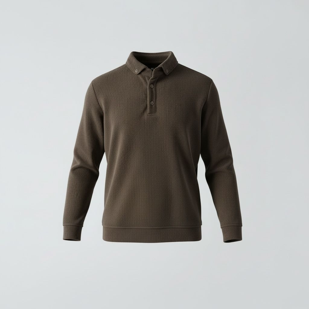 POLO YAKA TRİKO - KAHVE